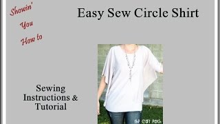 Easy Circle Shirt Sewing Tutorial