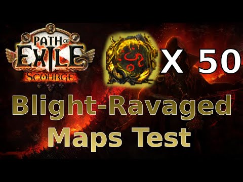 [PoE 3.16] How profitable are Blight-Ravaged maps? - 50 Uber Blighted maps Test
