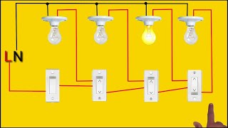 Two Way Switch Wiring Connection || Staircase Wiring Tunnel Wiring Godown Wiring Hostel Wiring