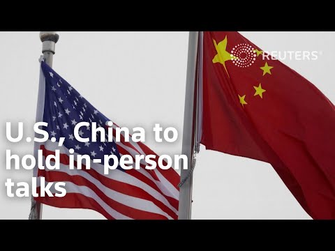 中美高層外交官將舉行面對面會談 (Top U.S., China diplomats to hold in-person talks)