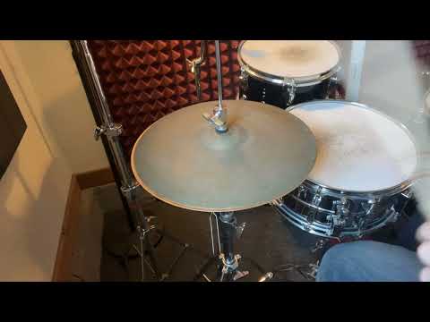 Used Zildjian Trans Stamp 14" Hi Hats T-766g B-1302g w/ video demo of actual cymbal for sale image 5