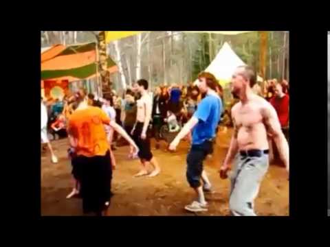 Russian hippies dancing to Florida breaks (DJ 303, Agent K & Deuce, Kyper, AK-03)