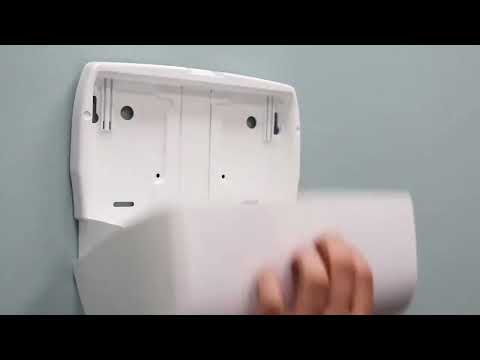 White abs plastic kimberly clark multifold towel dispenser, ...
