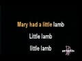 Mary Had A Little Lamb, Karaoke video with ...