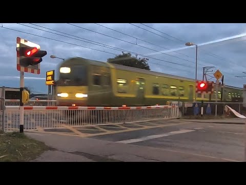 Merrion Gates Railway Crossing in Dublin, Ireland