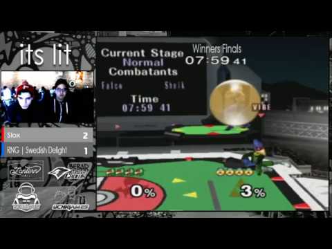 IT'S LIT SSBM - RNG | Swedish Delight (Sheik) vs. Slox (Falco) - Smash Melee Winners Finals