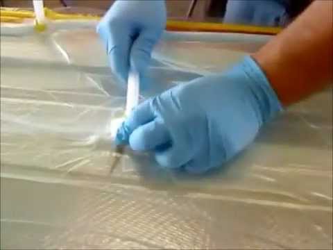 Carbon Fiber vacuum resin infusion on boat parts