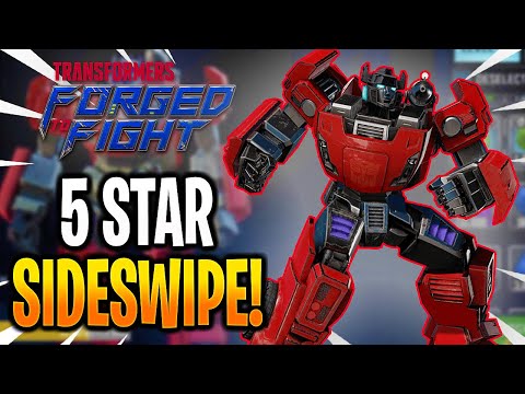 *NEW* 5 STAR SIDESWIPE UNLOCK & RANK UP! - Transformers: Forged To Fight