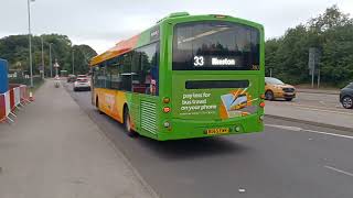 TB BUS ROUTE 33 PASSING IN KINGSMILL -  Wright Volvo Eclipse Urban 2 780