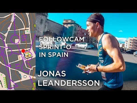 JONAS LEANDERSSON | SPRINT ORIENTEERING IN SPAIN | GPS ORIENTEERING VIDEO