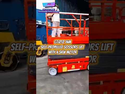 GTJZ12 Self-Propelled Scissor Lifts c/w 4.5 kW Motor (14 Meter) Model GTJZ12