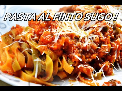 PASTA AL FINTO SUGO, un'altro grande classico della cucina Aretina, semplice ma gustoso.