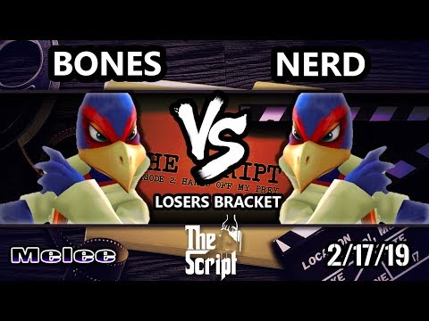 The Script 2 SSBM - Bones (Falco)  Vs. Nerd (Falco) - Smash Melee Losers Bracket