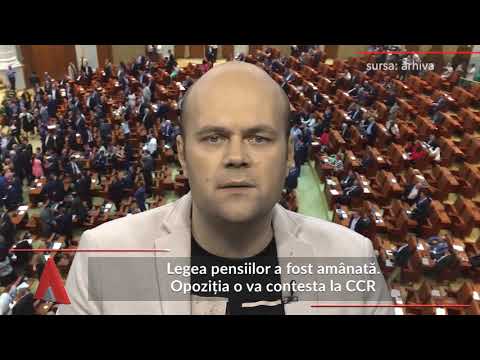 Stiri Mediafax 12 Decembrie - Dezbaterile la legea pensiilor, amânată