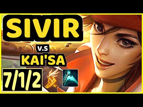 LUGER (SIVIR) vs KAI'SA - 7/1/2 KDA BOTTOM ADC CHALLENGER GAMEPLAY - EUW
