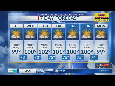 KSAN 6pm Weather -  Monday August 20, 2018