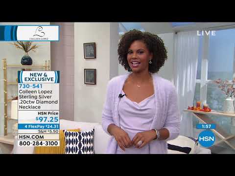 Colleen Lopez Sterling Silver .20ctw Diamond Necklace