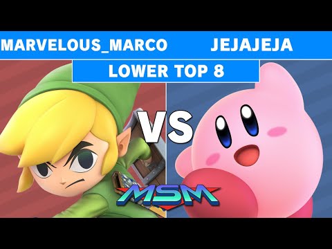 MSM Online 20 - Marvelous_Marco (Toon Link) Vs JeJaJeJa (Kirby) Losers Top 8 - Smash Ultimate