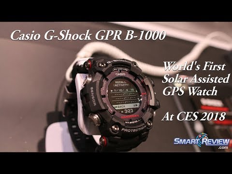 CES 2018 | Casio Rangeman G-Shock GPS Solar Watch GPR B-1000 | World's First Solar GPS Watch