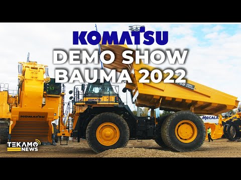 Komatsu Machines Full Demo Show at bauma 2022 (Uncut 4K)