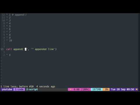 Vimscript Tutorial Buffer Insert New Lines In The Current Buffer