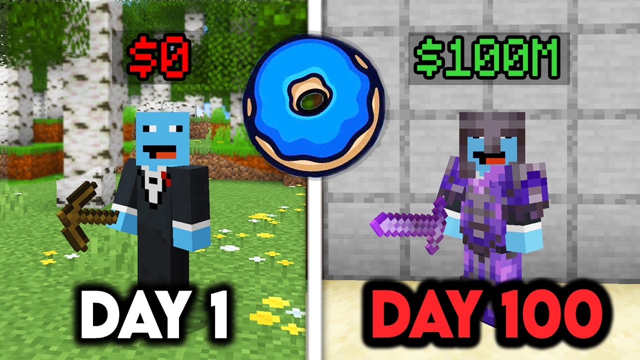 I Survived 100 Days SOLO on Donut SMP...EP1