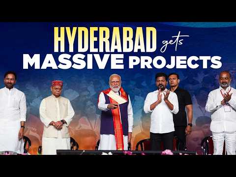PM Modi launches multiple development projects in Hyderabad