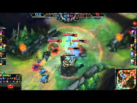 CLG Doublelift Tristana VS Liquid Keith Jinx Highlights {EPIC}   2015 NA LCS Spring W6D2
