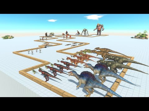 Carnivore Saving Herbivore Dinosaurs - Animal Revolt Battle Simulator