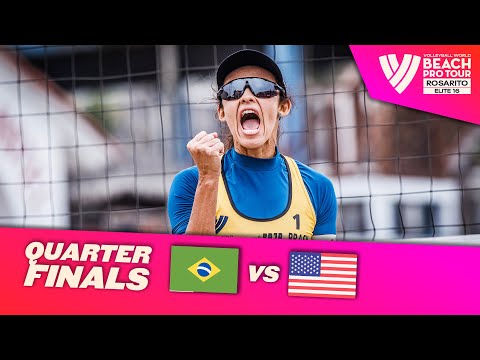 Talita/Rebecca vs. Hughes/Kolinske - Quarterfinal Highlights of Rosarito 2022 #BeachProTour
