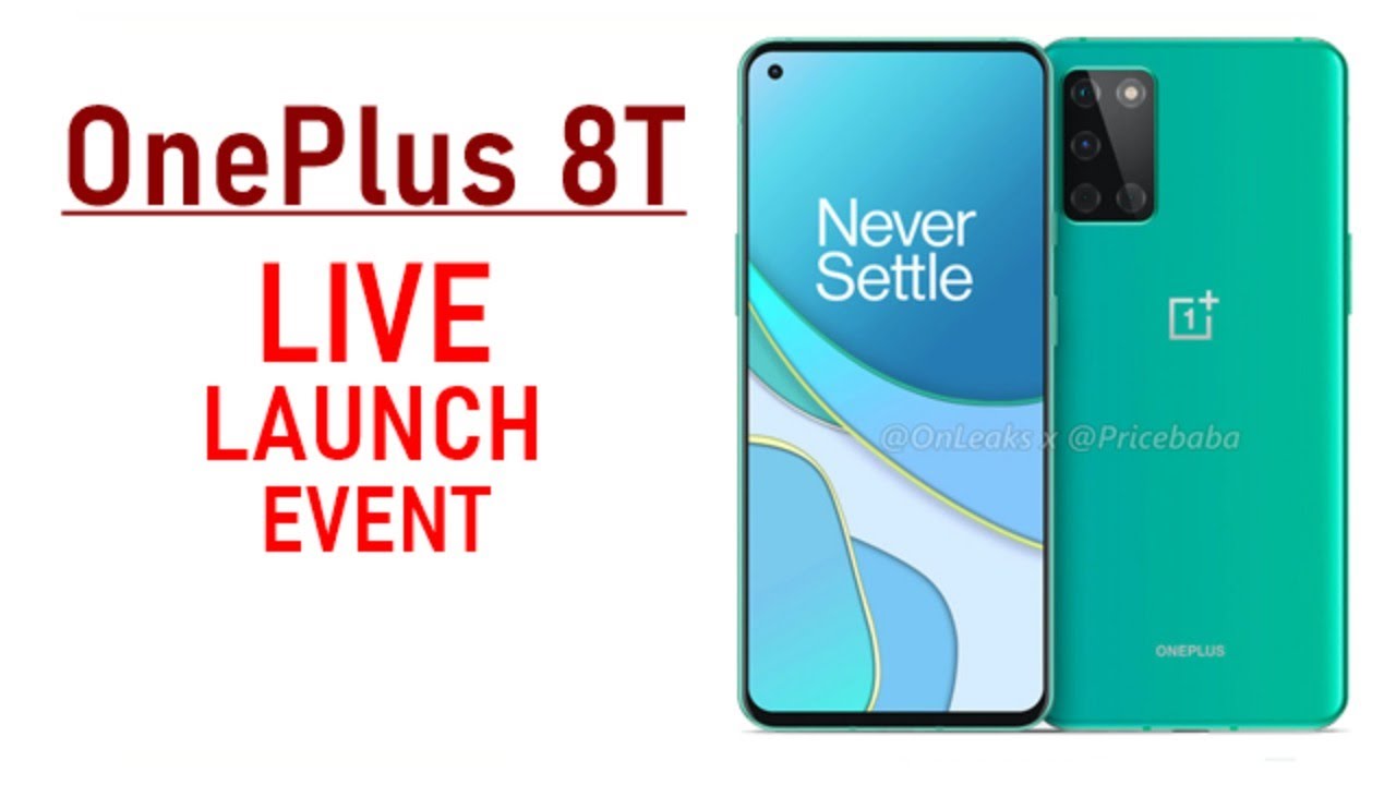 OnePlus 8T 5G LIVE Launch Event