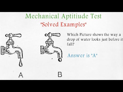 Mechanical Aptitude Test Solved Questions | Mechanical Comprehension Test |