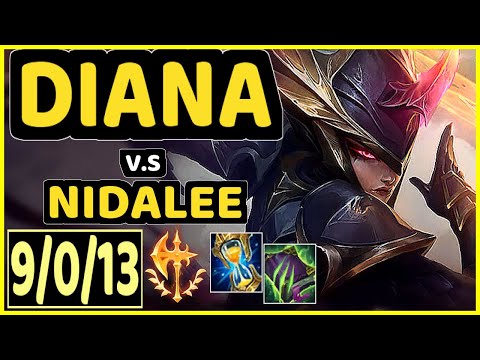 PLEX (DIANA) vs NIDALEE - 9/0/13 KDA JUNGLE CHALLENGER GAMEPLAY - KR
