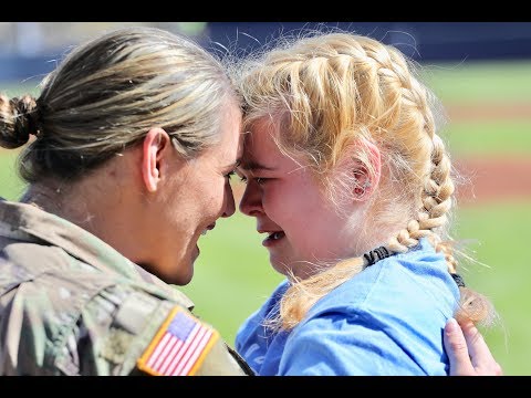 Anna Seale's Military Surprise Return Home