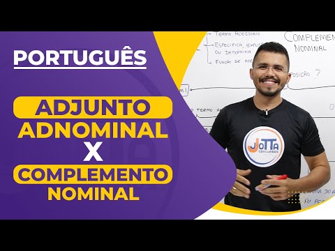 ADJUNTO ADNOMINAL x COMPLEMENTO NOMINAL