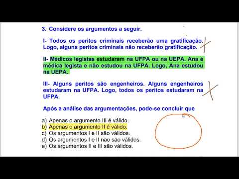 Raciocínio Lógico #19 - Lógica de Argumentação [2] - Três questões.