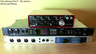 Video thumbnail for RME Fireface UFX II vs. MOTU 828es vs. Focusrite Scarlett 18i8 2nd Gen by Made by Miike