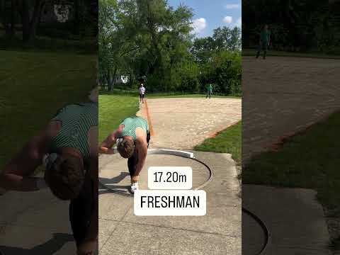 shot put throw 16 pound