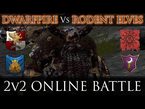DWARFPIRE vs RODENT ELVES! - 2v2 Online Battle | Total War: Warhammer 2