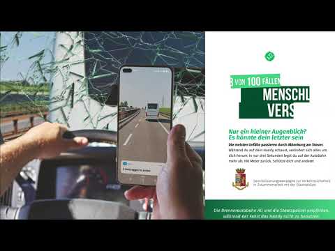 Schütze dich und andere! Augen auf di Straße und nicht aufs Handy!