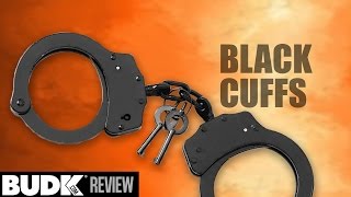 Police Handcuffs Double Locking Black Finish