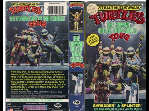 Teenage Mutant Ninja Turtles: The Coming Out Of Their Shells Tour (1990) VHS Rip