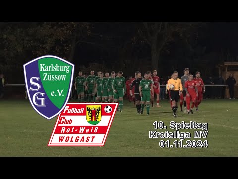 10.Spt. SG Karlsburg/Züssow : FC Rot-Weiß Wolgast II 2:1 KL MV