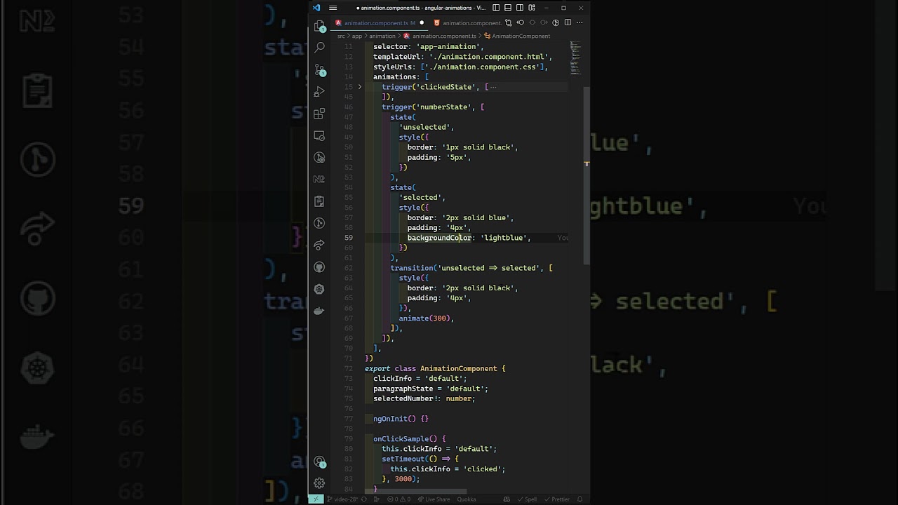 How to implement multistep transitions in #angular animations app - Angular16