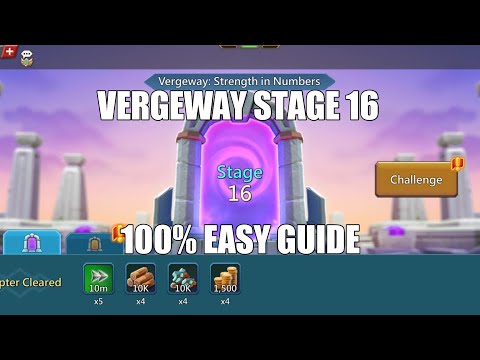 Lords mobile Vergeway Stage 16|Vergeway Strength In Numbers Stage 16 Easiest Guide