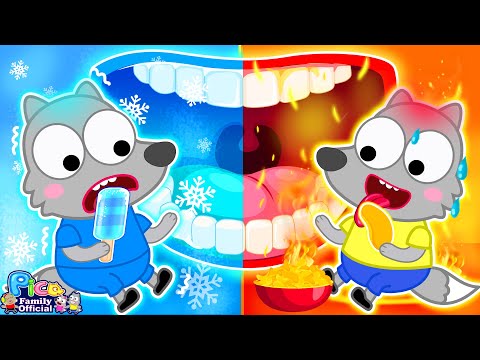 Do You Like Gold  Teeth or White Teeth?The Teeth Get Hurt!🦷|Stop Eating Hot vs Cold Food|Pica family