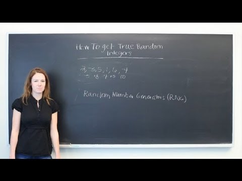 How to Get True Random Integers : Mathematics: All About Integers