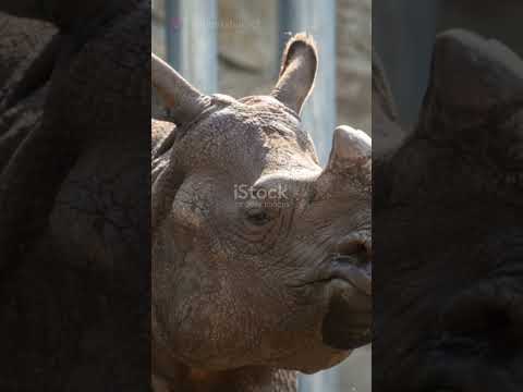 Rhino Power: Unleashing the Beast ❤️ #shortsvideo #shortsviral  #shortvideo
