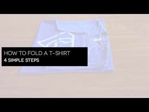 How to Fold a T-shirt like a Pro using 4 Easy Steps