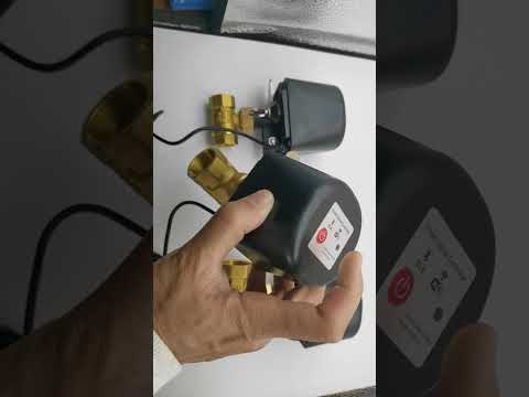 Умный Wi-Fi кран для воды 3/4 DN20 с электроприводом, управление Tuya Smart / Smart Life, Черный - фото 1 - id-p3178973170